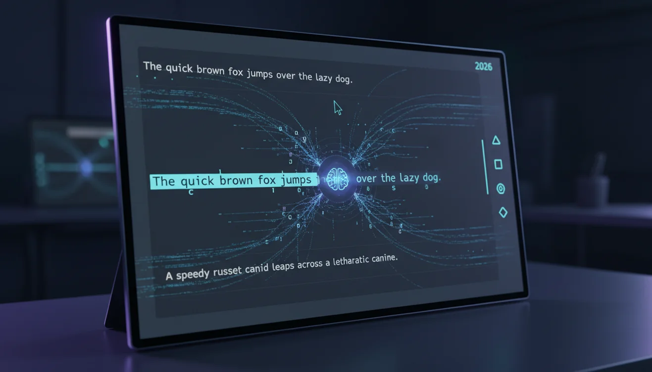 Online paraphrasing tool rewriting text with different wording